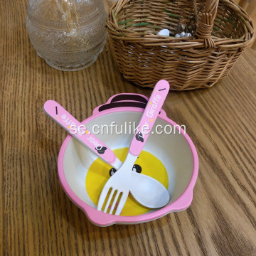 Bamboo Child Eco-Friendly 5 PCS Dinnerware